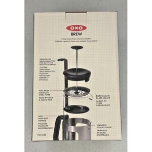 OXO Brew 8 Cup French Press with GroundsLifter for Fuss-Free French Press